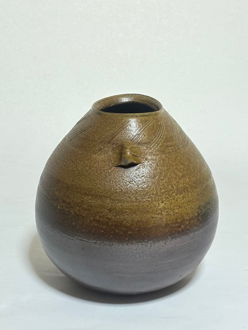 備前焼　壷　人間国宝　藤原雄　共箱　　素晴らしい出来！　最終値下げ！