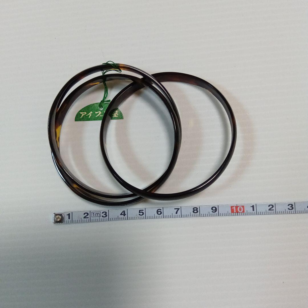 べっ甲　３連ブレスレット