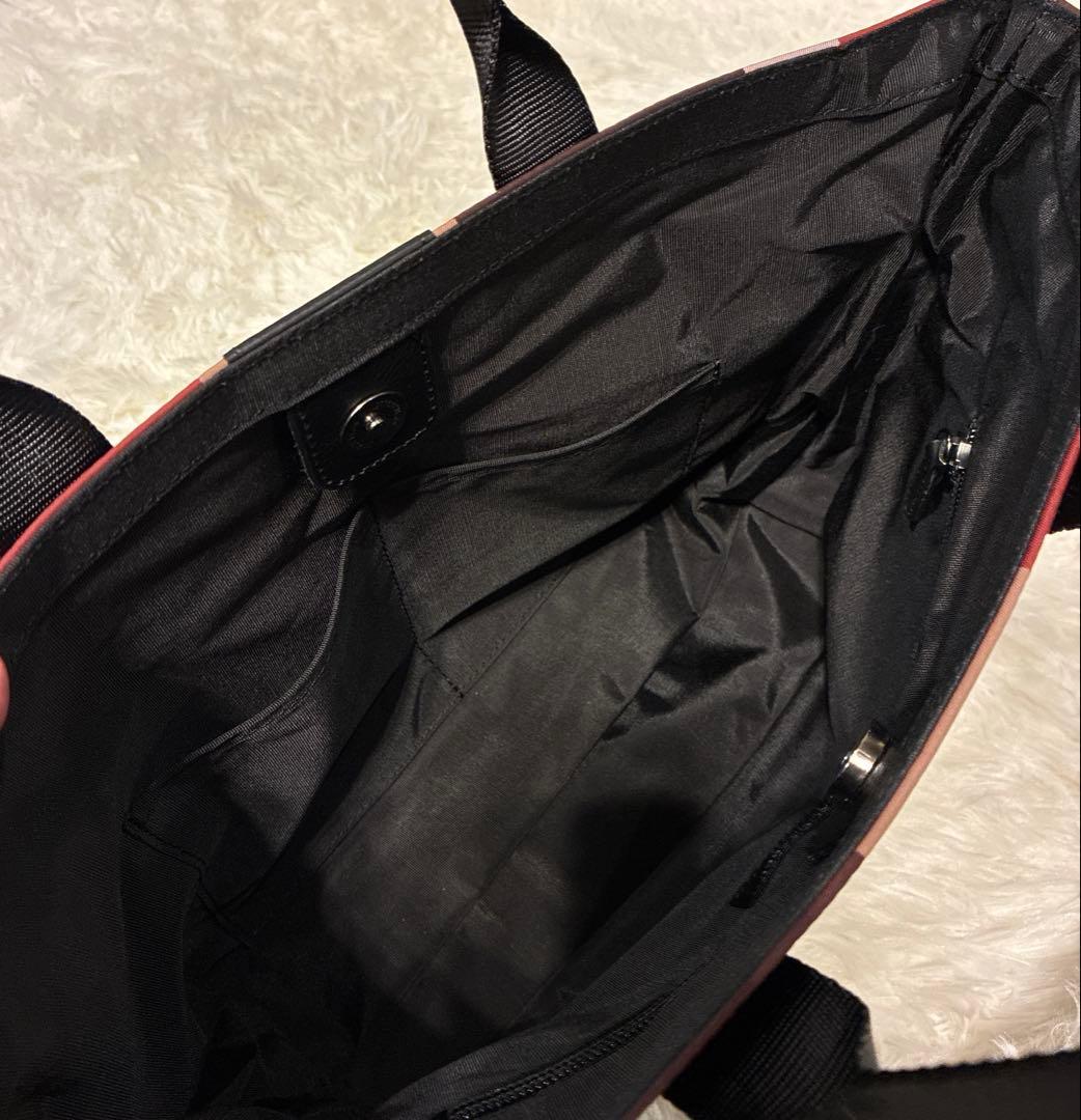 非売品　BLACK LABEL オリジナルレッドチェックトート　ノベルティ