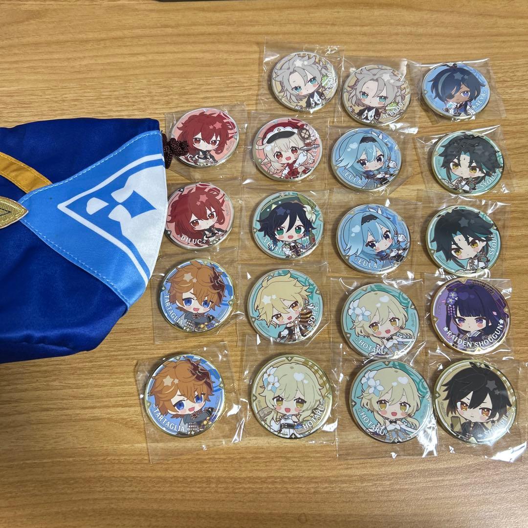 原神　缶バッジ　コースター　まとめ売り