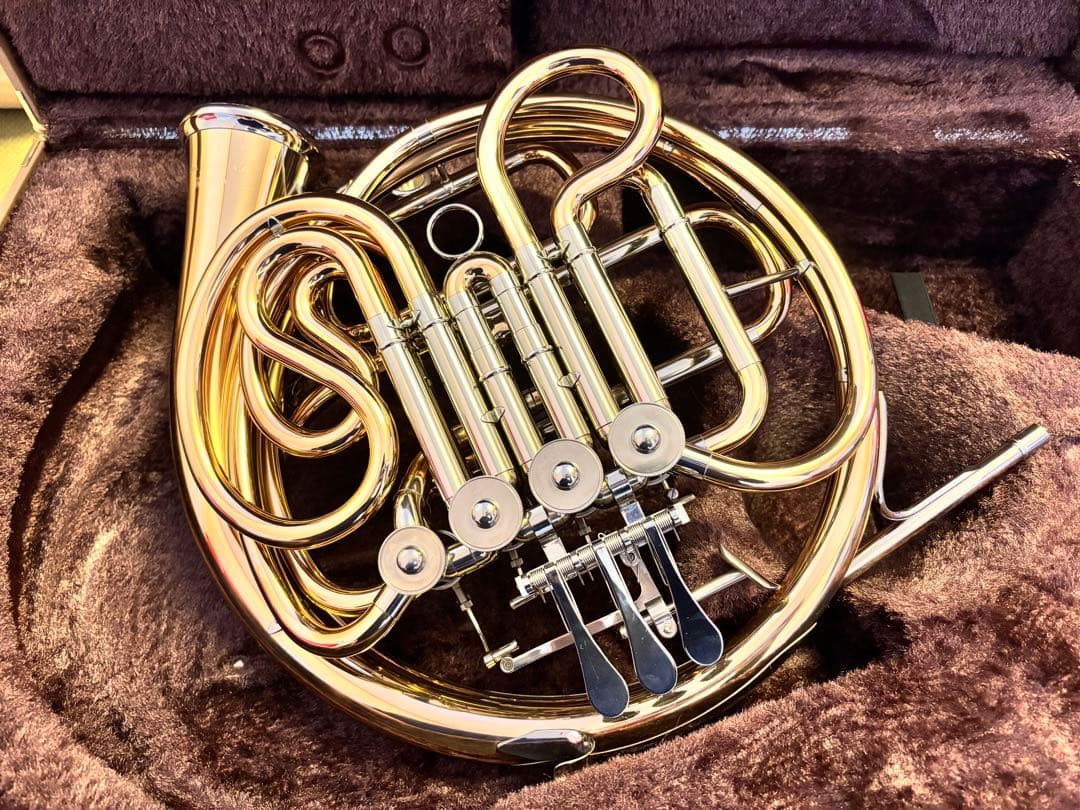 【美品】ヤマハ ホルン YHR-567GDB フルダブル ホルン ゴールドブラス