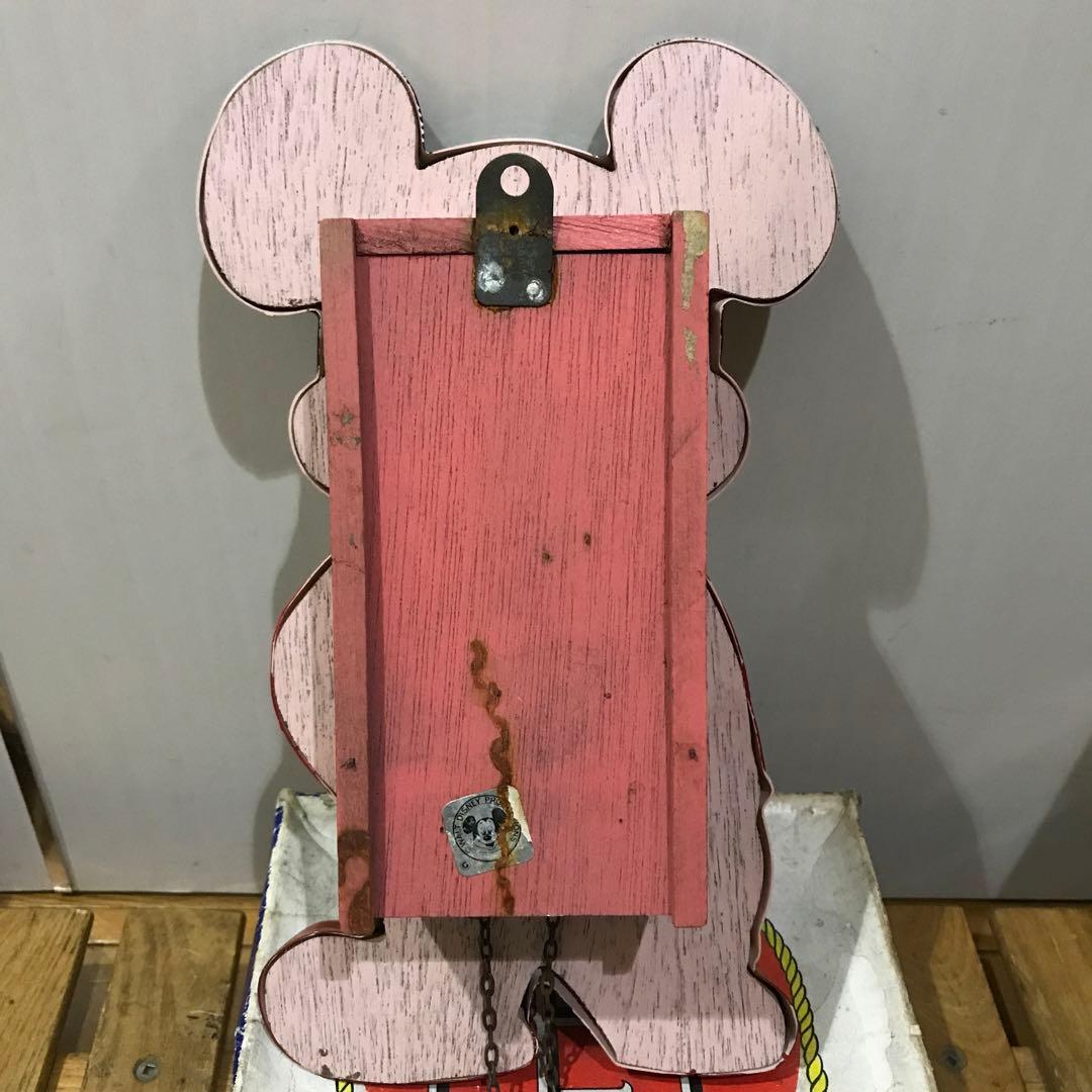 美品 ミケン DISNEY ミッキーマウス 振り子時計