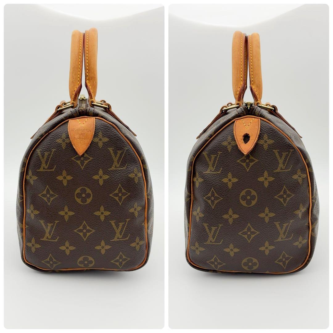 【超美品】ルイヴィトン モノグラム スピーディ25 ハンドバッグ ブラウン