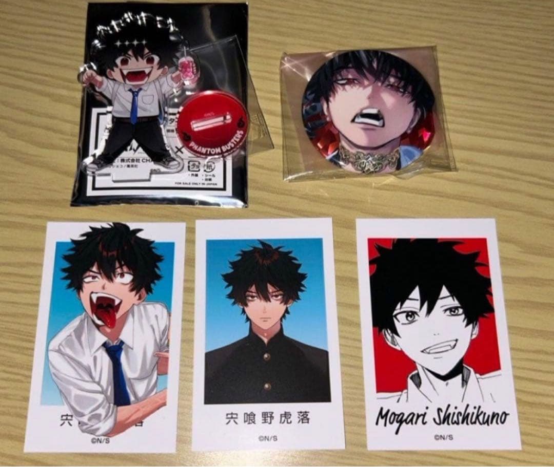 ファントムバスターズ 缶バッジ アクリルスタンド チェキ風カード 宍喰