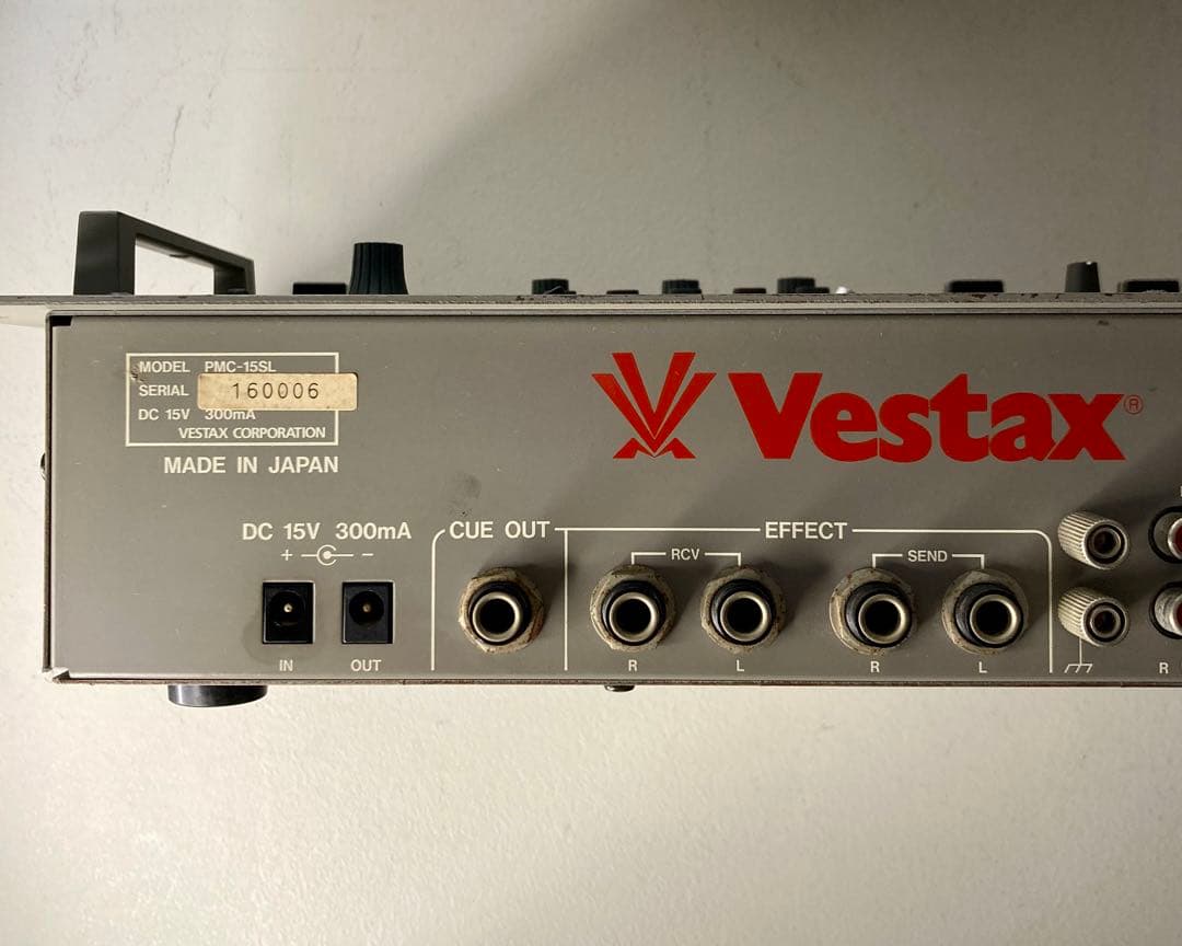 Vestax PMC-15SL DJミキサー90年代オールドVestax