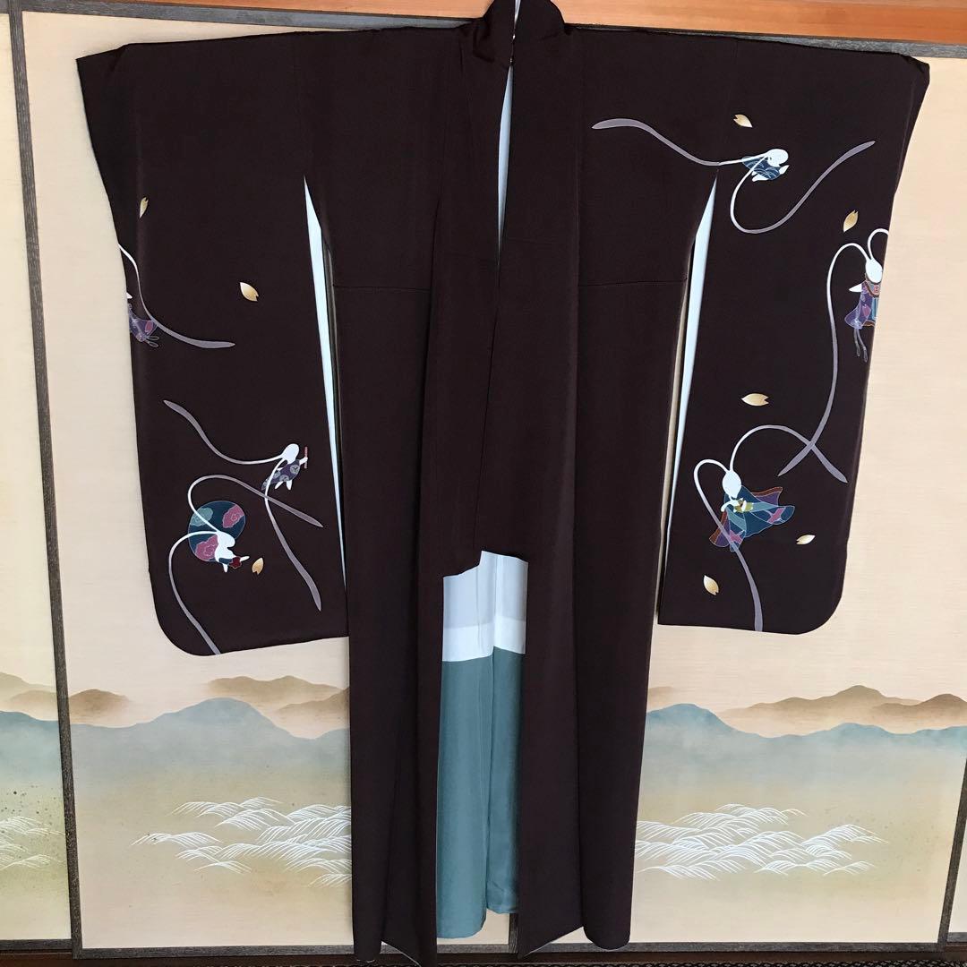 辻村寿三郎 ジュサブロー 振袖 舞桜 帯、長襦袢、小物付き - メルカリ