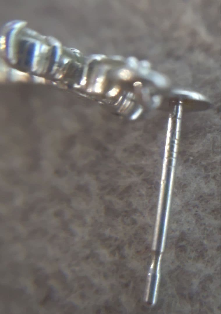 pt900 ダイヤモンド クロス型ピアス 0.20ct
