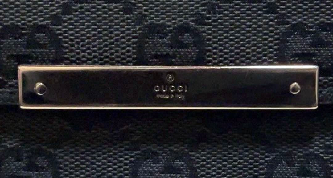 【箱付き】 GUCCI グッチ 二つ折り 財布 GG キャンバス レザー