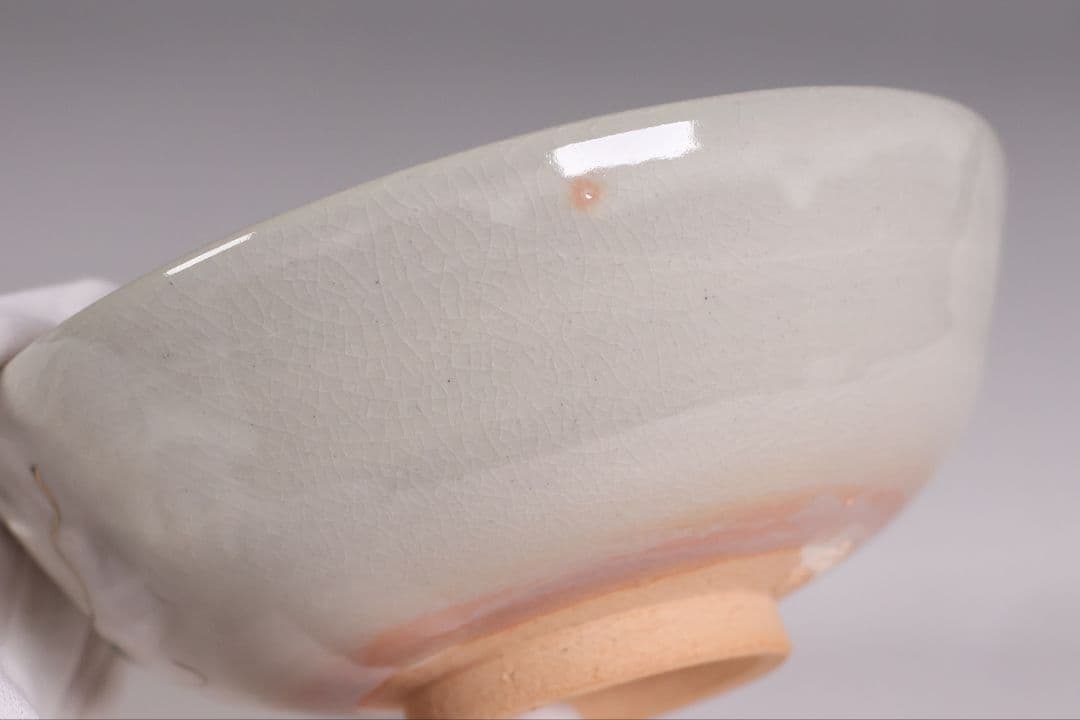 茶道具 中村秋峰 乾山写 朝顔絵 茶碗 平茶碗 共箱 共布 陶芸 京焼