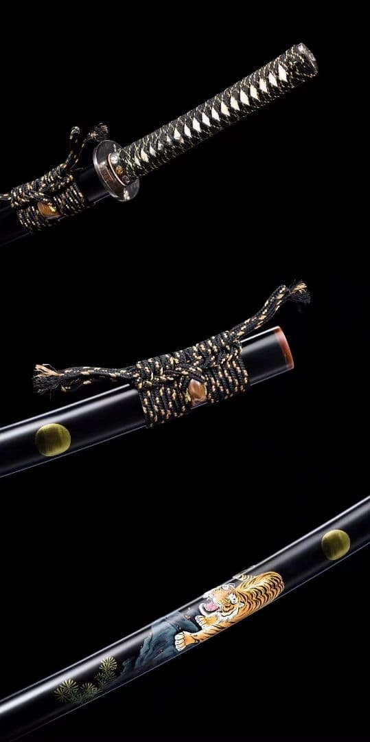 猛虎追月 武具　刀装具　日本刀　模造刀 居合刀