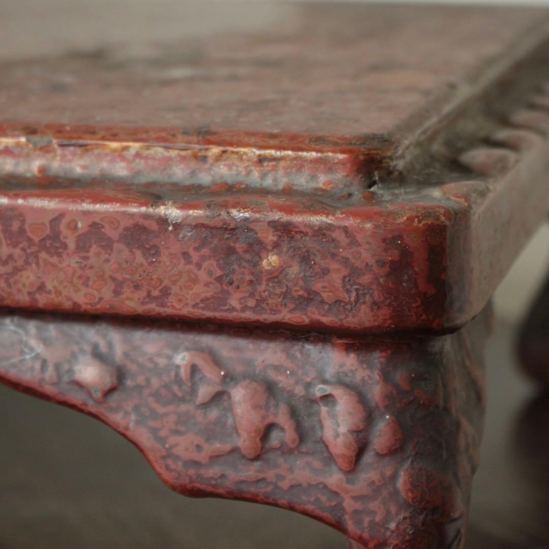 漆器 花台 卓 香炉台 古美術 古道具 アンティーク 中国美術