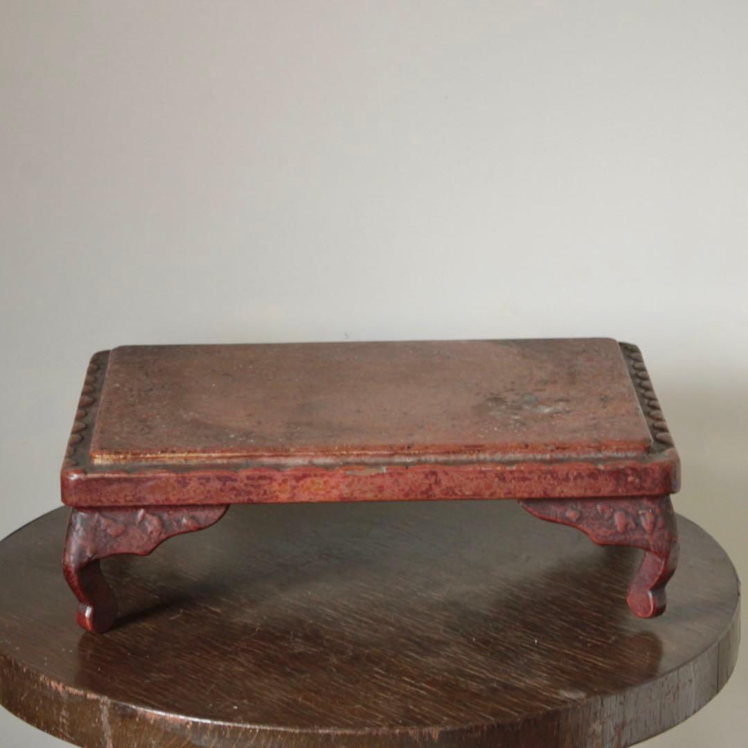 漆器 花台 卓 香炉台 古美術 古道具 アンティーク 中国美術