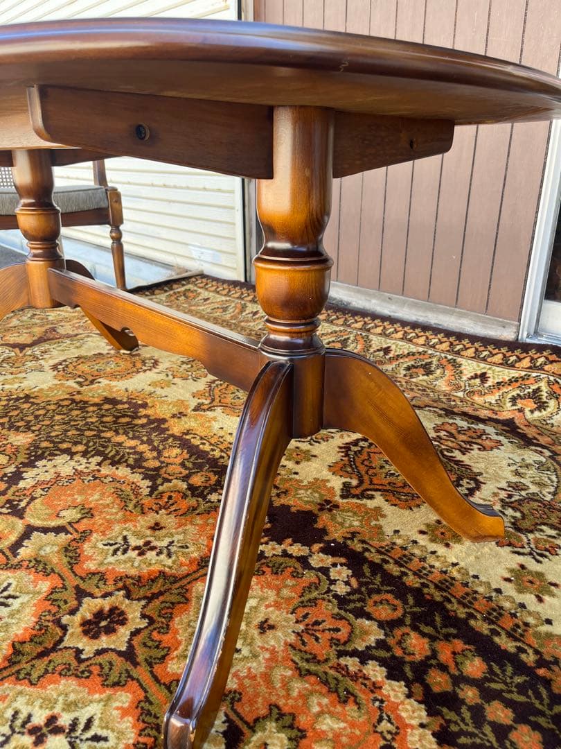 オールドカリモク ロータイプ ダイニングテーブル 家具 アンティーク インテリア