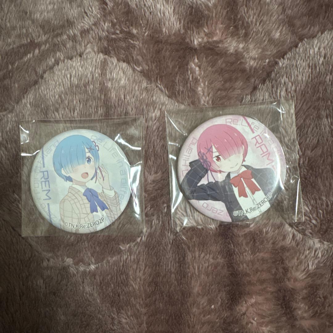 リゼロ レム ラム 富士急 缶バッジ