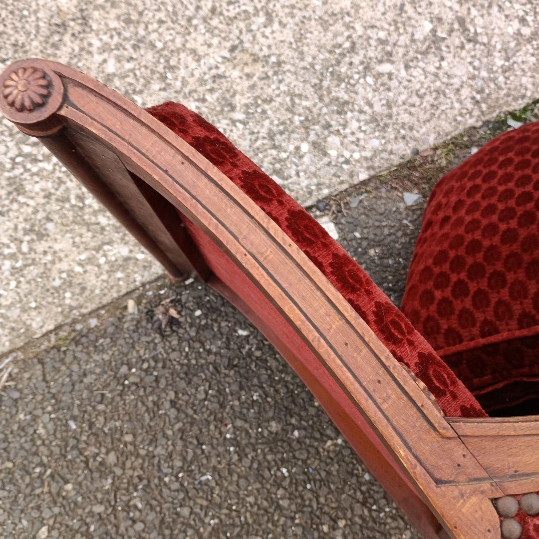 4701)ジャン・ロシェ 1人掛け 1Pソファー フランスヴィンテージ