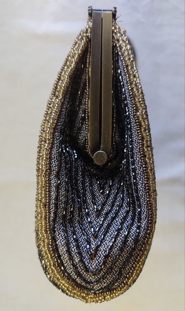 LUMYはしもと ビーズバッグ がま口