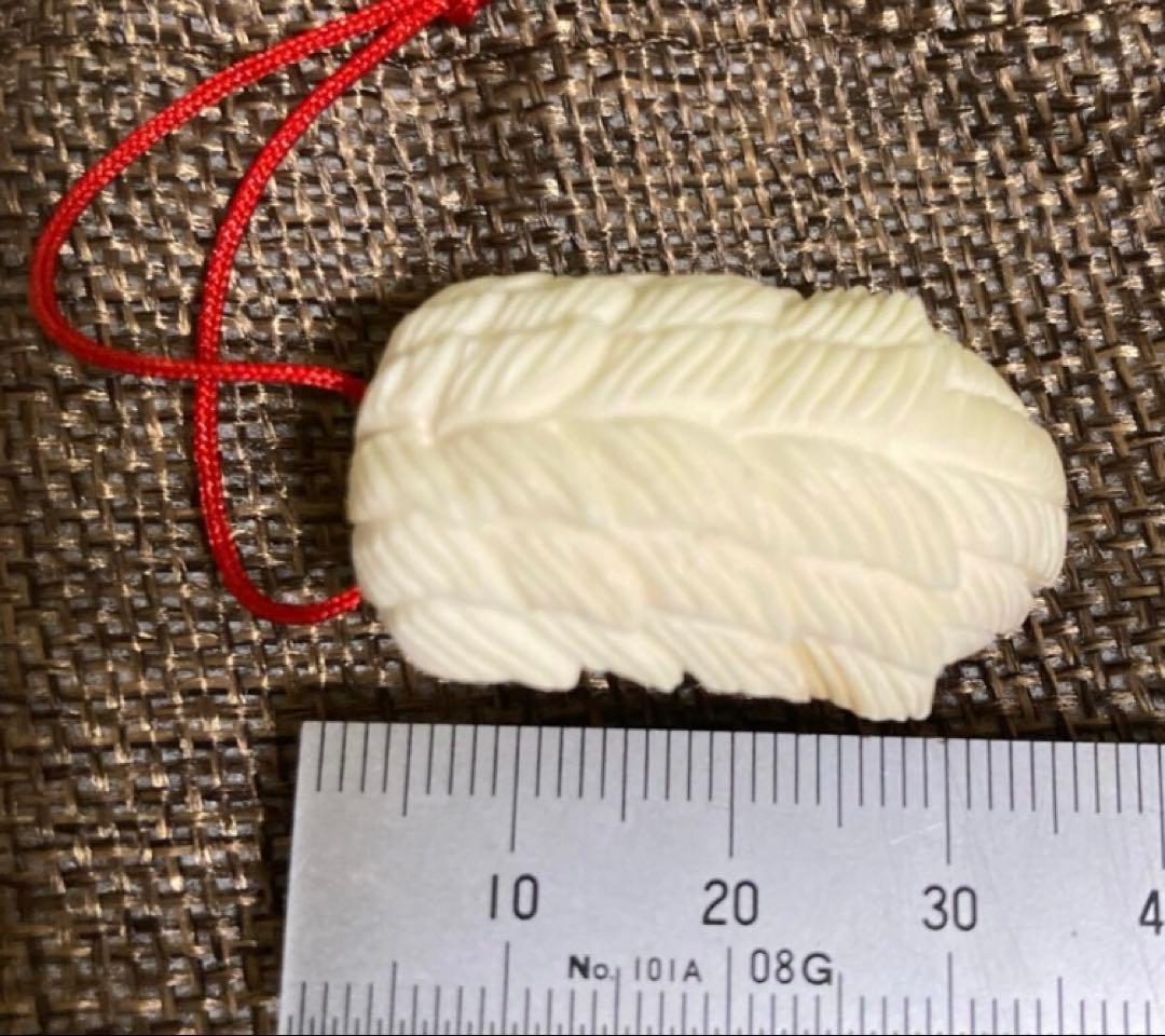 天然素材 天使&悪魔 彫刻 根付 提げ物