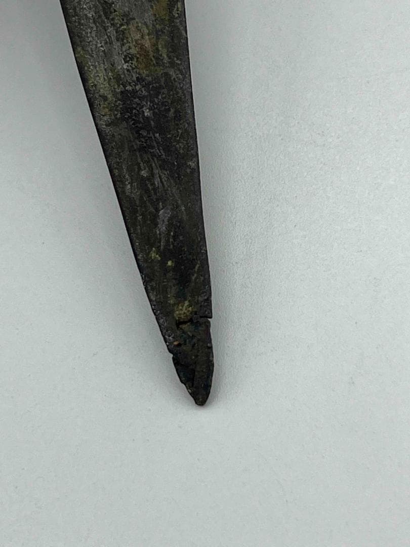 中国古美術 戦国から漢時代 青銅 ブロンズ 三足爵盃 酒具 極