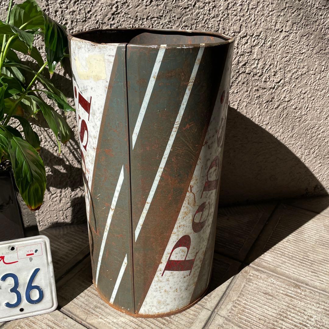 希少！60s〜70s ペプシコーラ アメリカアンティークゴミ箱USAヴィンテージ