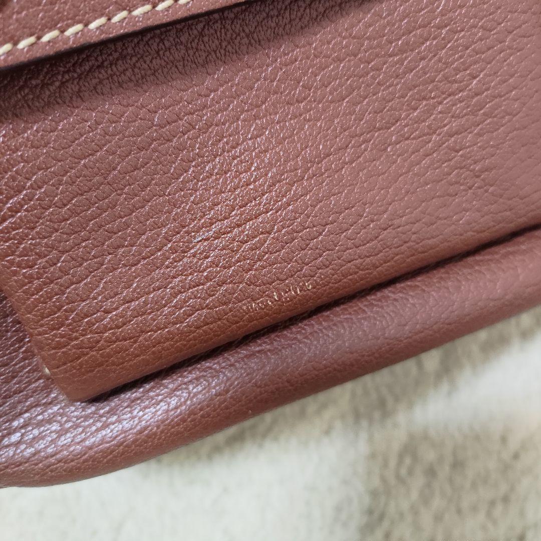 BVLGARI ABELEL オールレザー ブラウン ワンショルダーバッグ