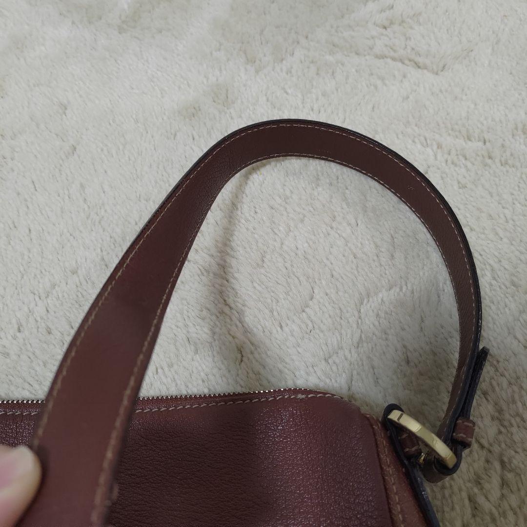 BVLGARI ABELEL オールレザー ブラウン ワンショルダーバッグ