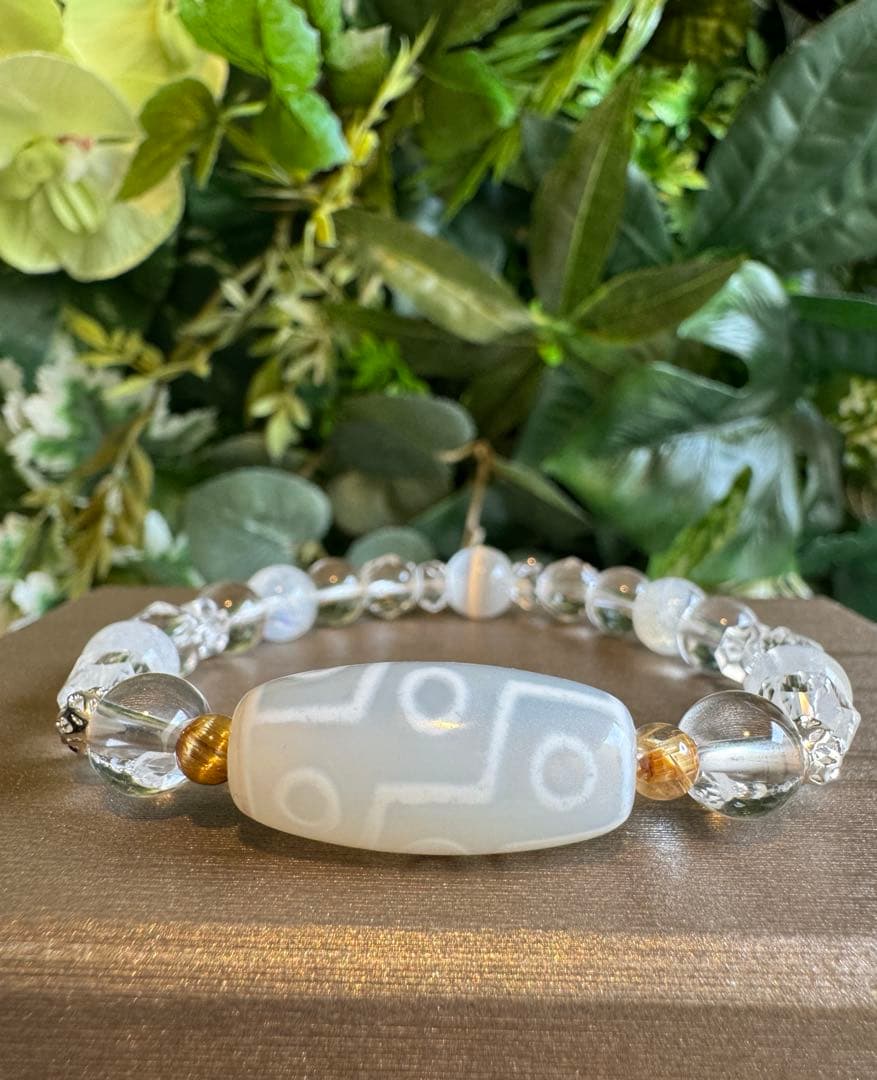 九眼天珠　デザインブレスレット