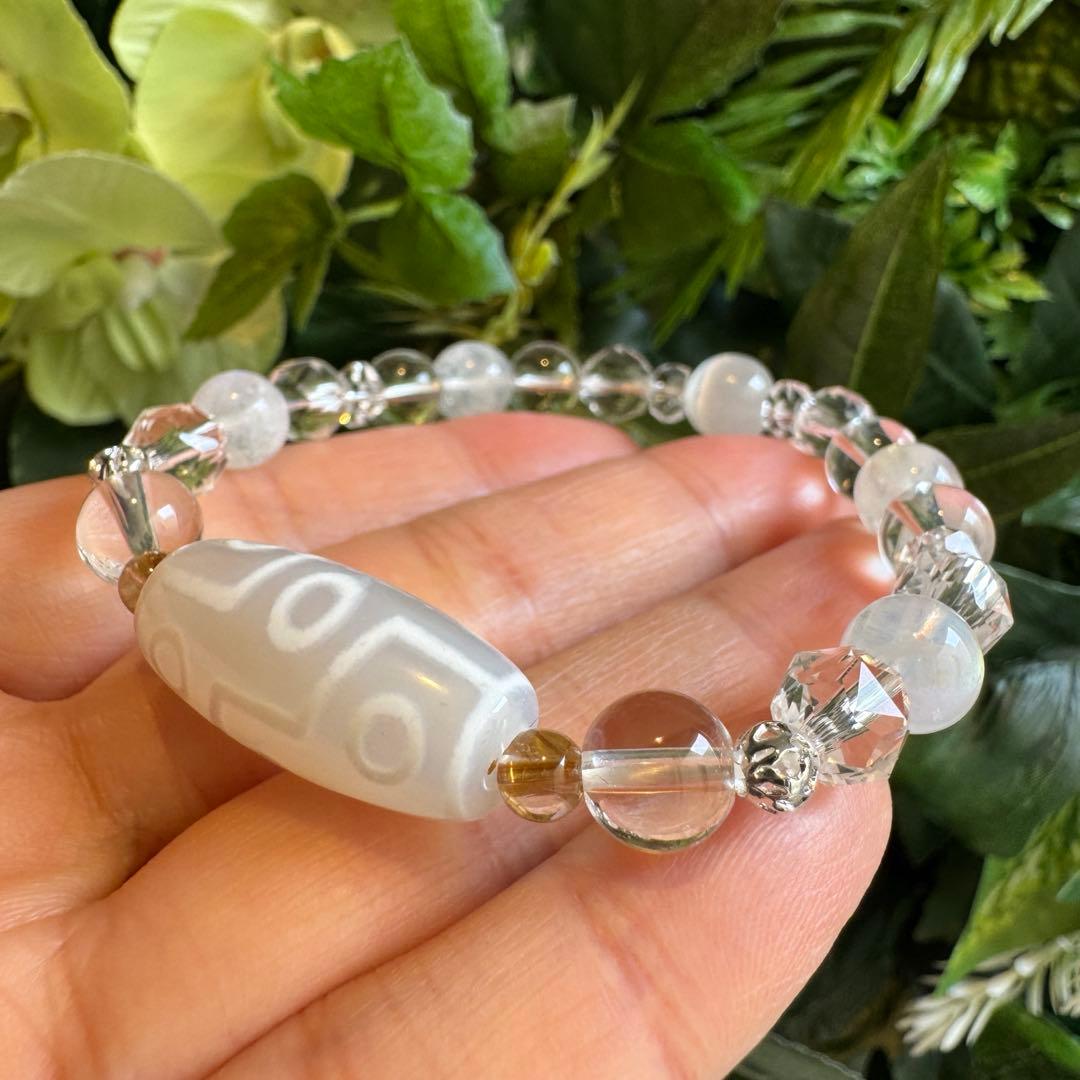 九眼天珠　デザインブレスレット