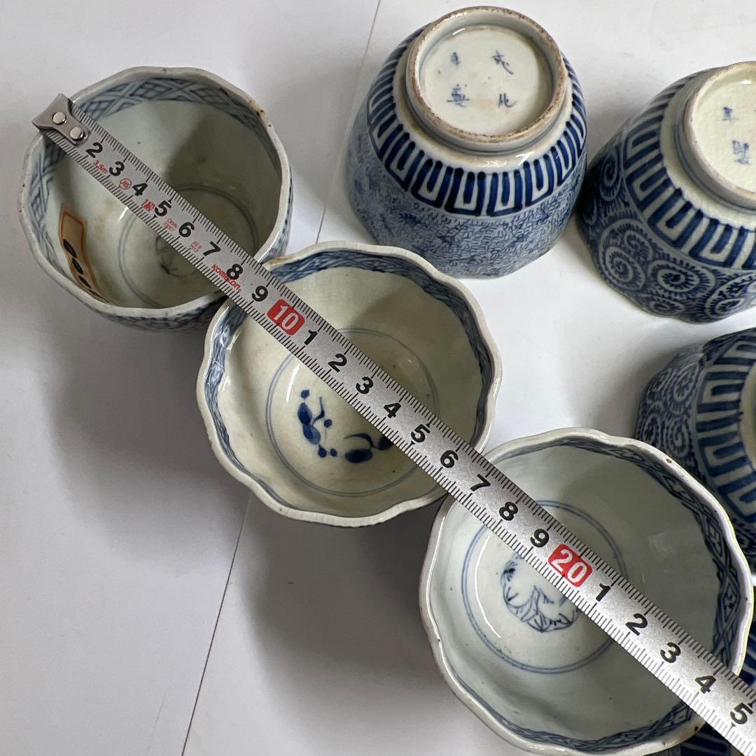 江戸後期 古伊万里 蛸唐草猪口等12客 東Y7-1208③トヒオサ - メルカリ