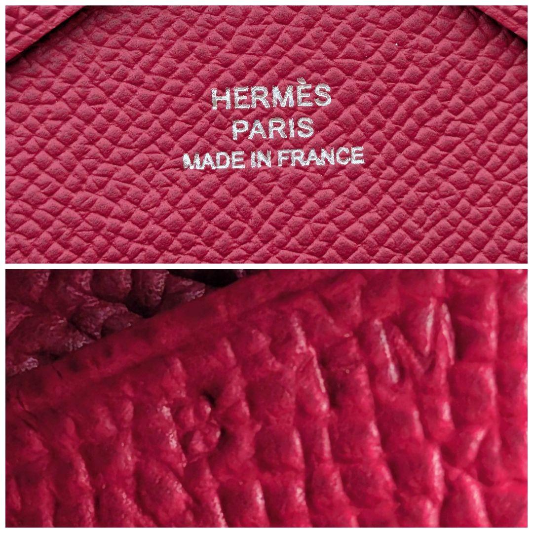 未使用 エルメス カルヴィ デュオ エプソン ルージュグレナ B刻印 箱