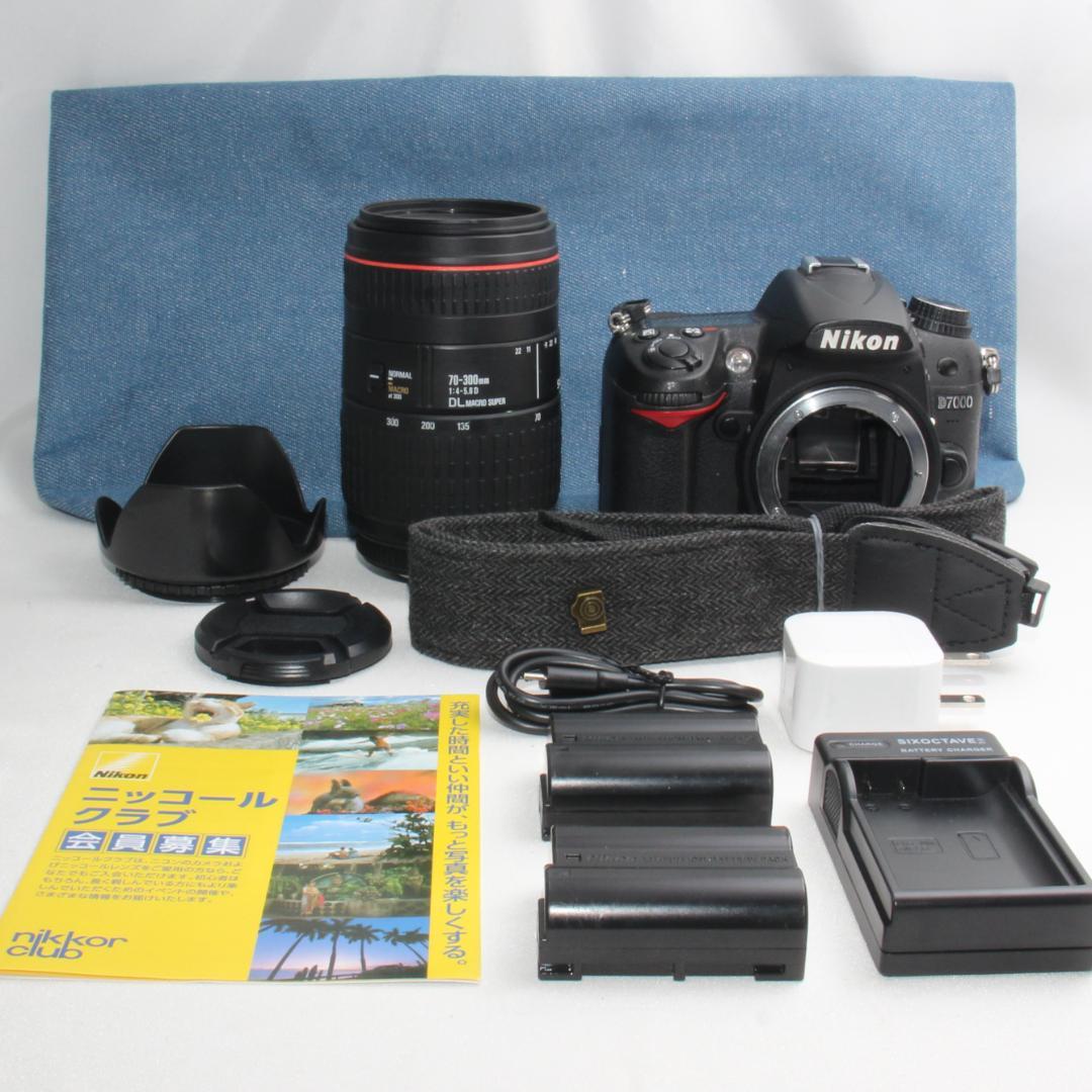 ❤️予備バッテリー&カメラバッグ付❤️ニコン D7000 超望遠レンズ
