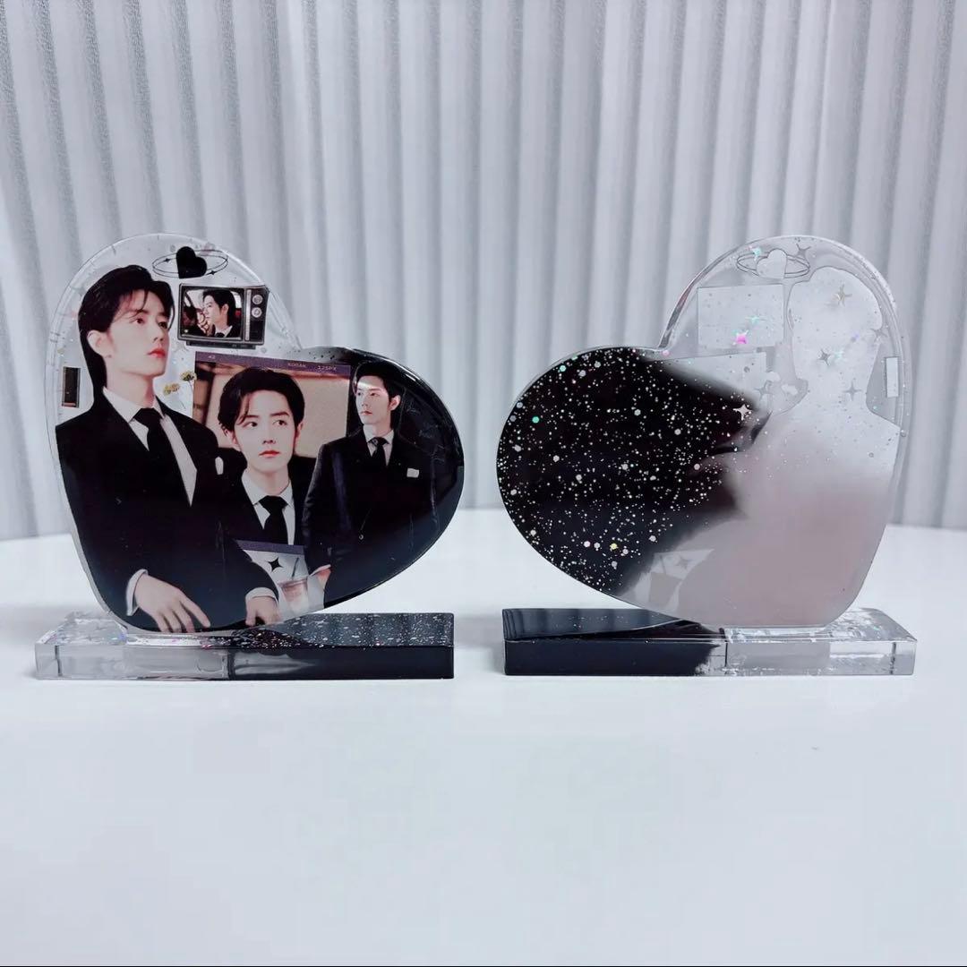 新作 肖戦 Lサイズ　デザインハート　レジンスタンド❣️5点❣️確認用❣️1216