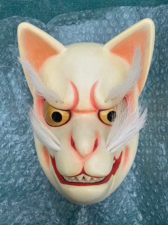 白猫と花の木 F3 キャンバス 油彩画 油絵 絵画