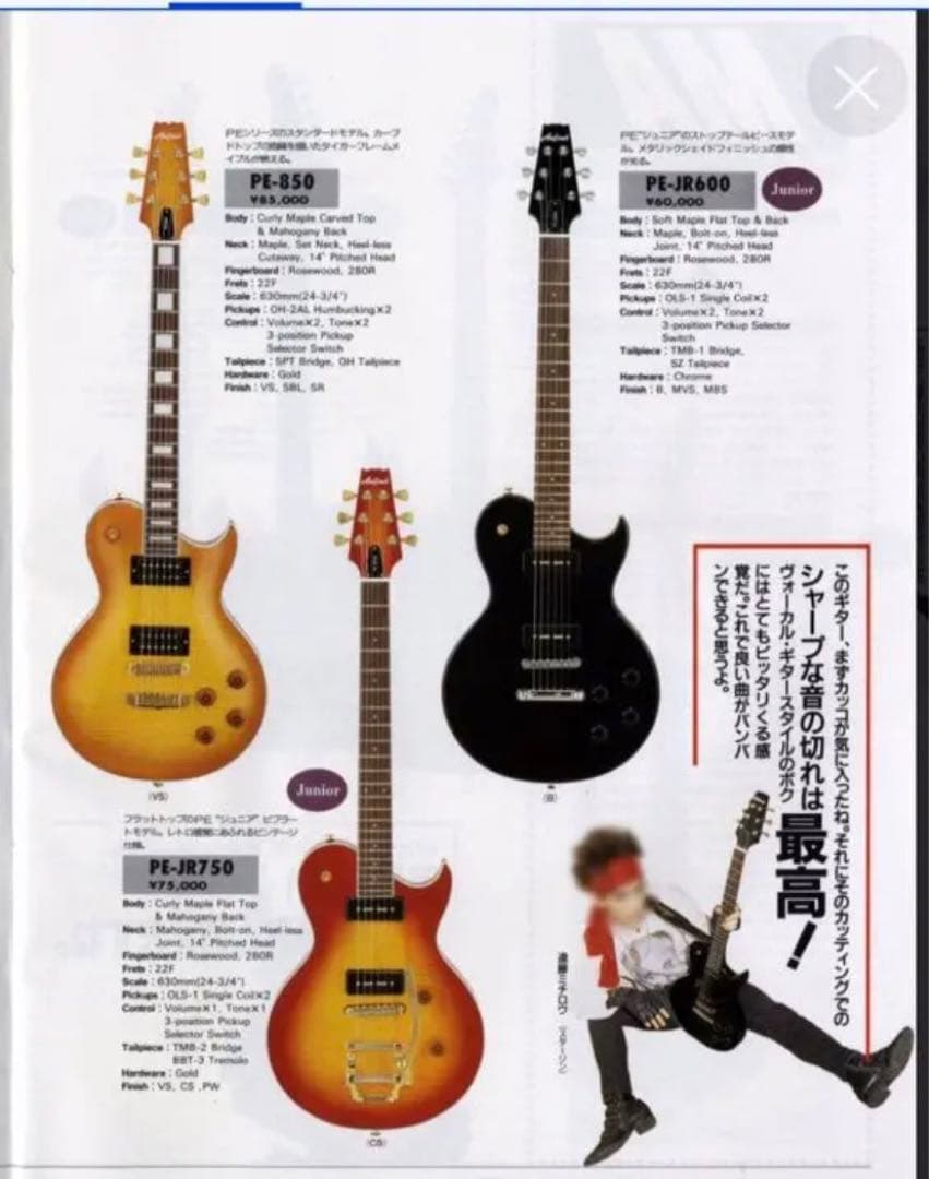 90年代激レアモデル】Aria ProⅡ PE-JR600 遠藤ミチロウ