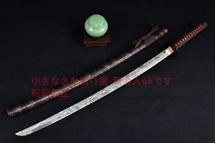 ダマスカス紋 武具　刀装具　日本刀　模造刀   居合刀