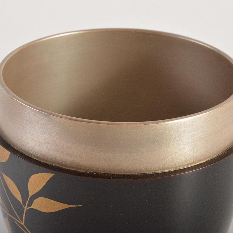 茶道具　塗師　比古田外記　蒔絵師　田中勝月　中棗　共箱　V　6787