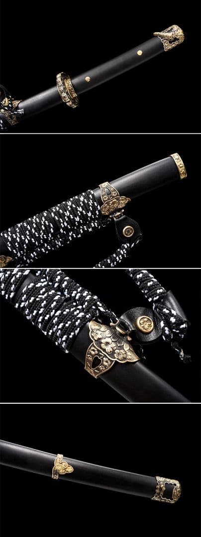 サクラ墨刃1135-武具 刀装具 日本刀　模造刀 居合刀 武士道 武蔵 鑑賞用