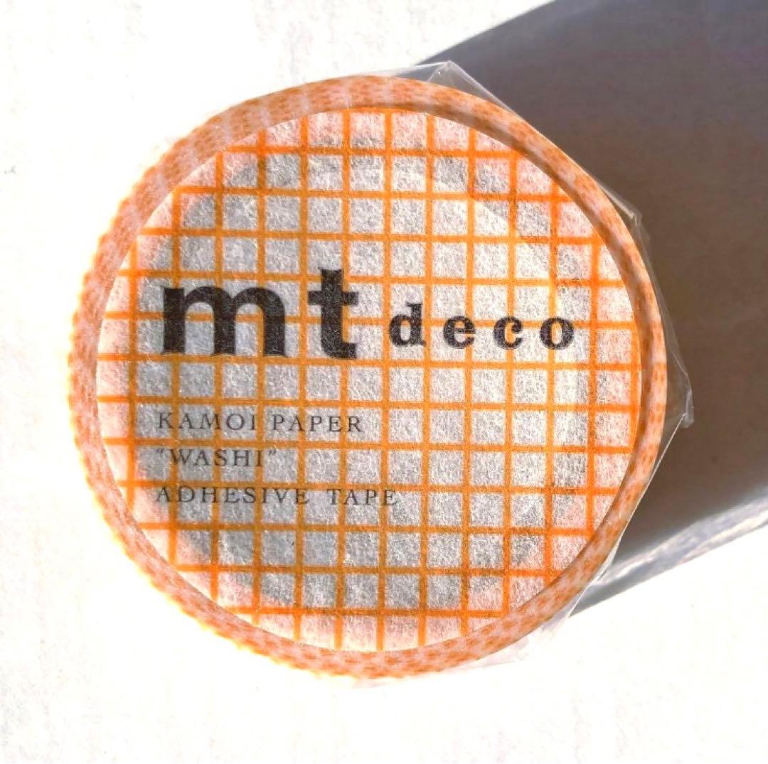 廃番品 mt マスキングテープ 「 方眼 マンダリン 」 廃番カラー マステ