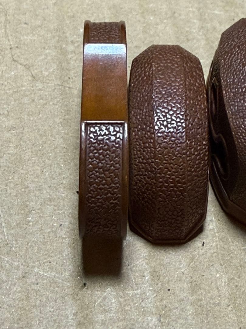 軍刀　素銅地石目　猪目透　刀装具四点　未使用