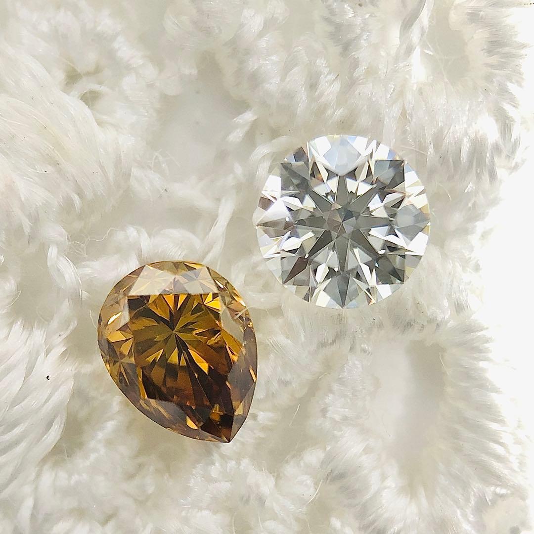 アクセサリー 0.259ct F.D.Brownish Yellow Orange SI-2