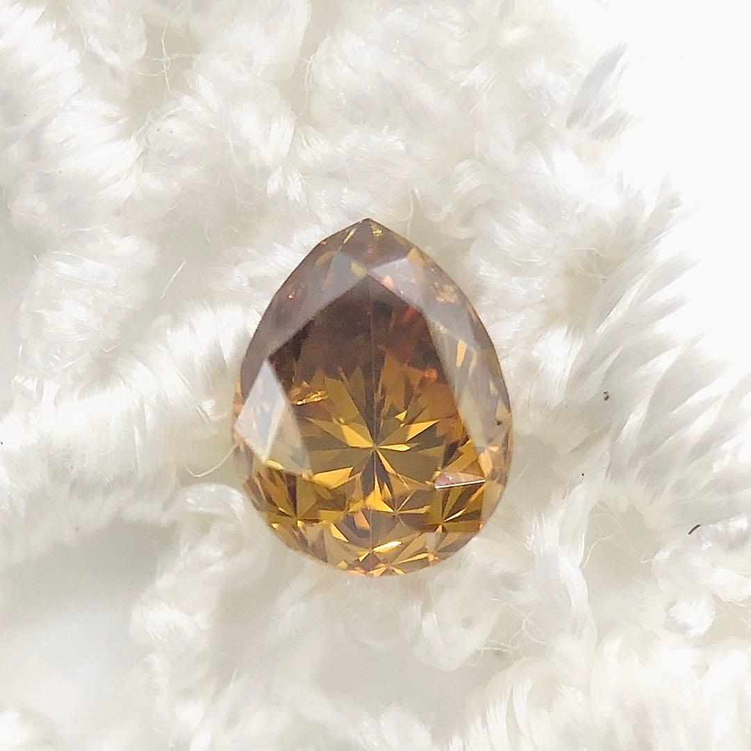 アクセサリー 0.259ct F.D.Brownish Yellow Orange SI-2