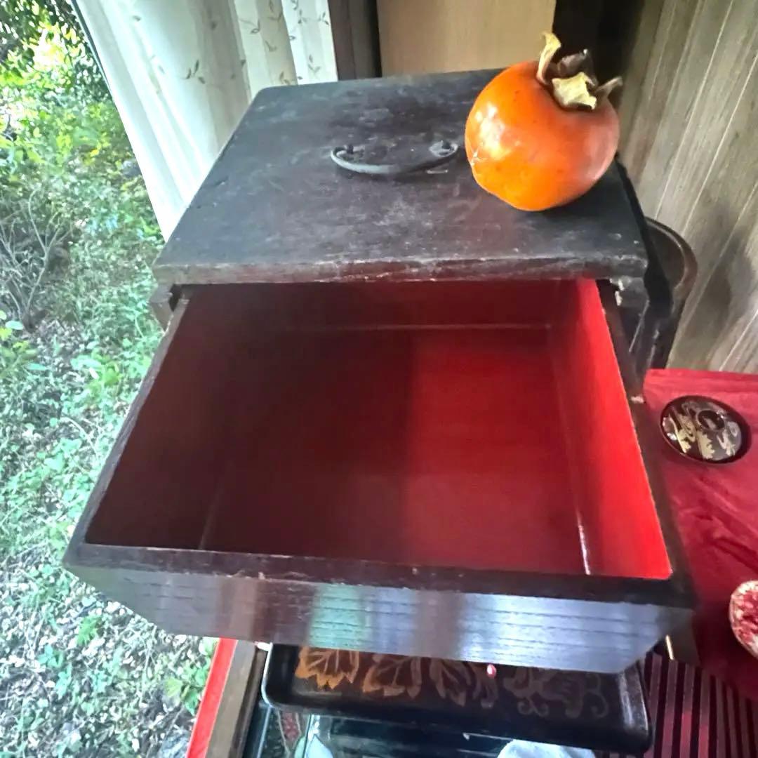 2213様感謝‼️総欅JAPAN蒔絵梅六点大名道具絵替り組