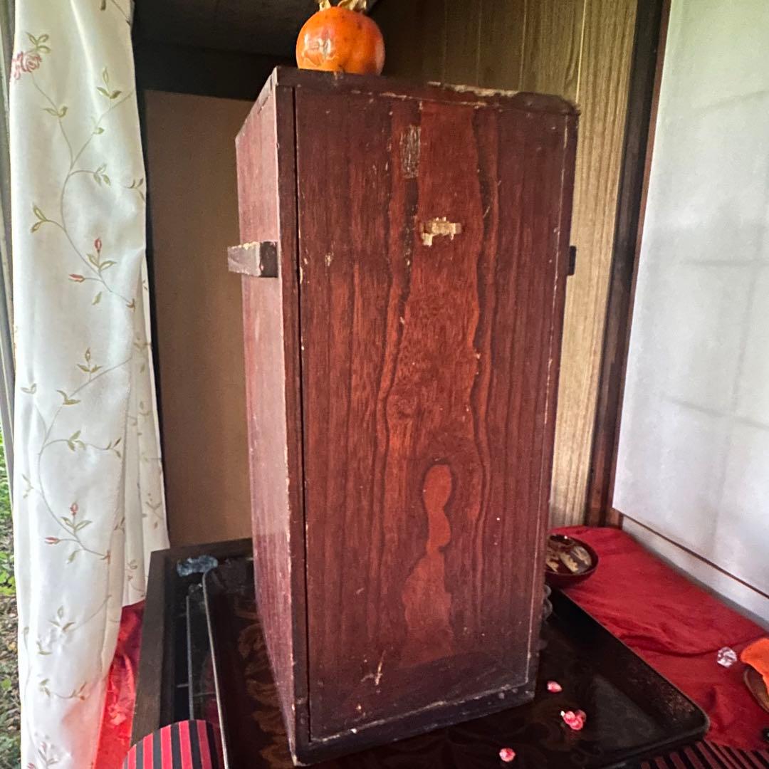 2213様感謝‼️総欅JAPAN蒔絵梅六点大名道具絵替り組