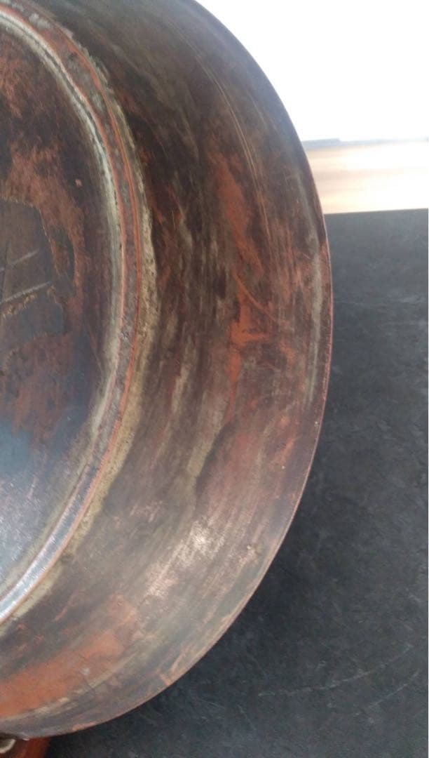 古備前 六古窯 登り窯 江戸時代 天皇家 十二菊紋 胡麻 陶印 大皿 古