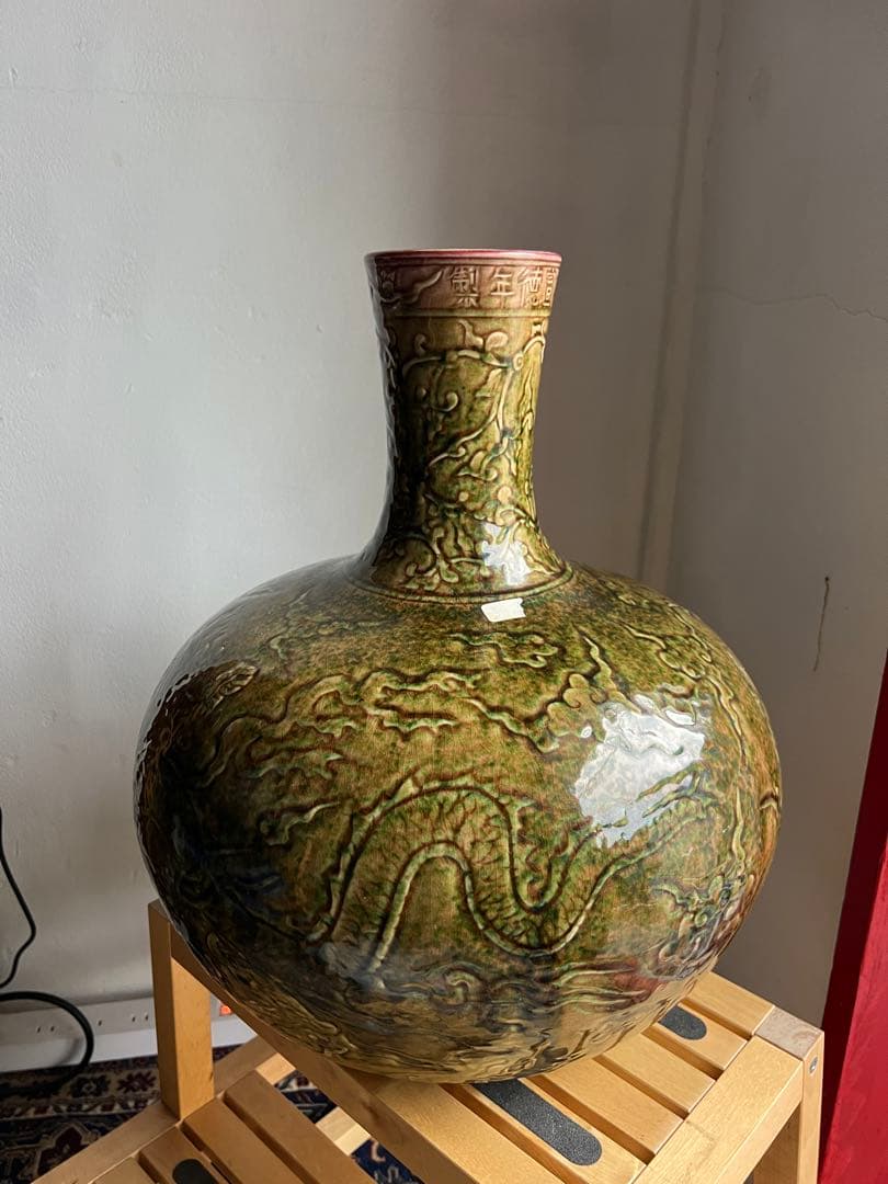 中国古美術 花瓶 在銘 大明宣德年製