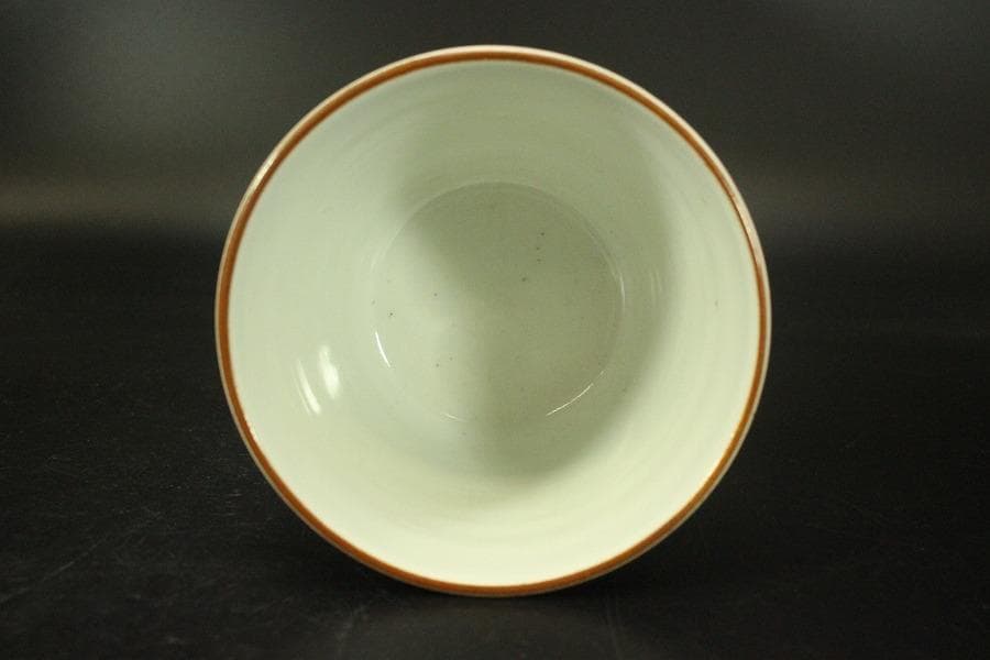 中国美術 碗 人物風景文様 染付(メ1708)