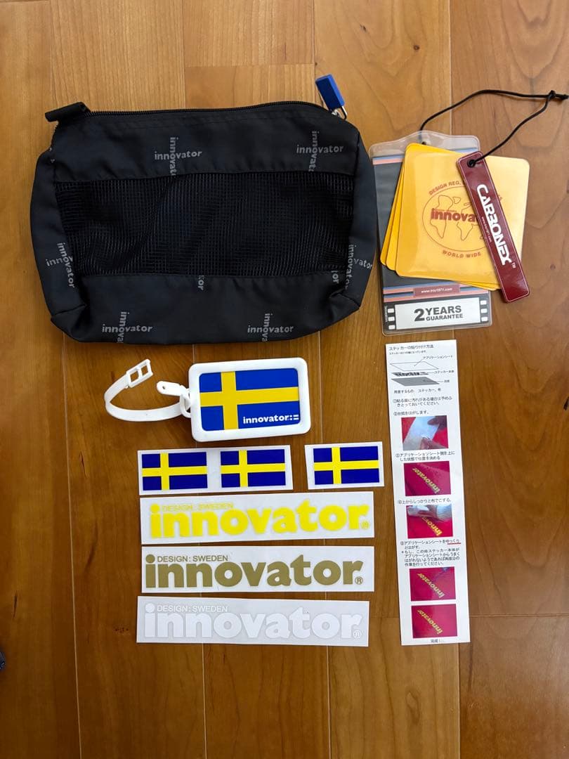 innovatorスーツケースINV22E ポーチ ステッカー収納袋タグ有54L