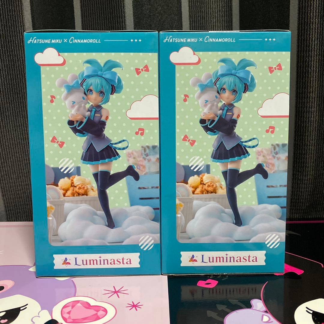 初音ミク シナモロール Luminasta ちょこのせ フィギュア セット