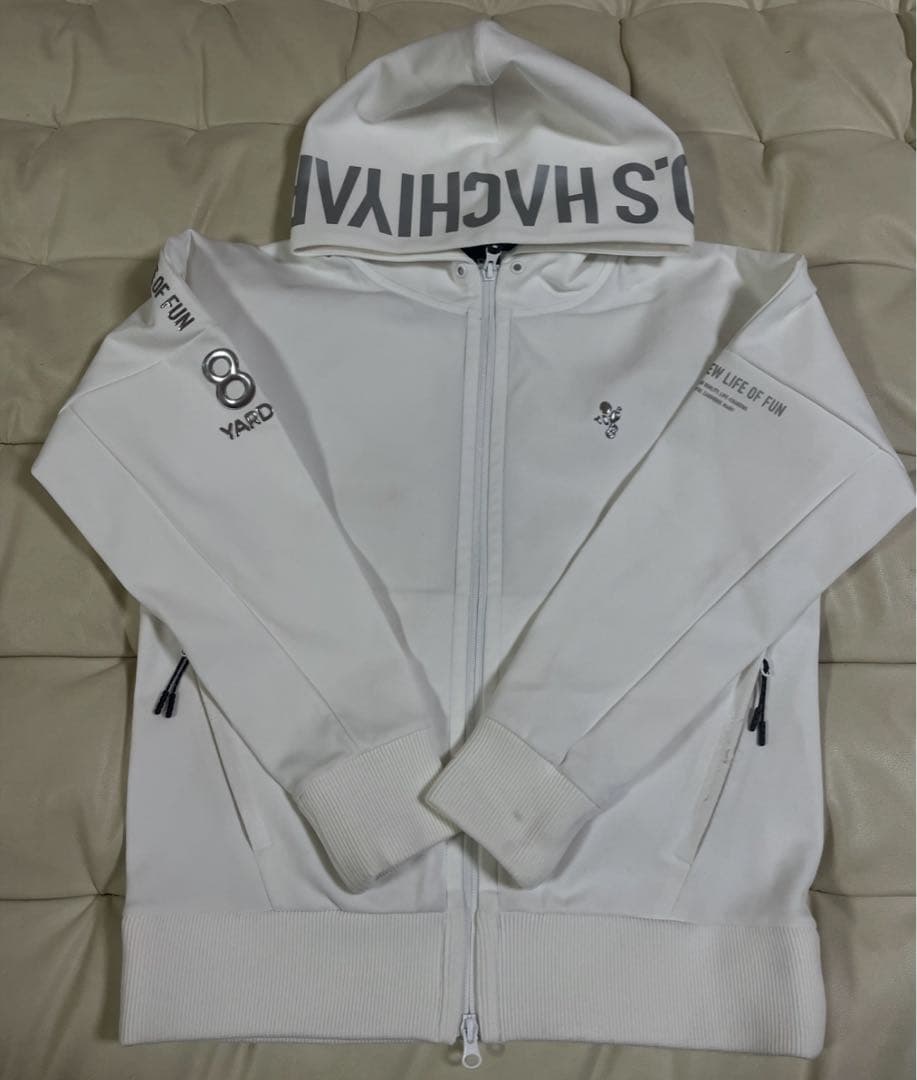 8yards 美品完売品　ホワイト　フード付きパーカー　8ヤーズ