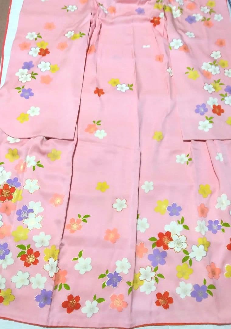 千總☆正絹☆彩り鮮やかな桜尽くし☆伝統＋モダンなテイストの7歳七五三向け祝い着