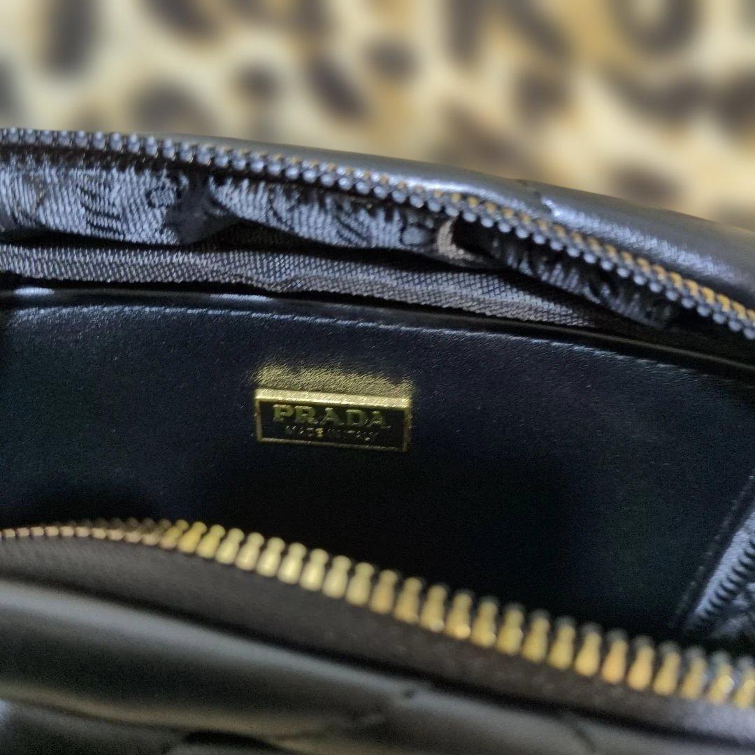 ブラックレザー ショルダーバッグノベルティ